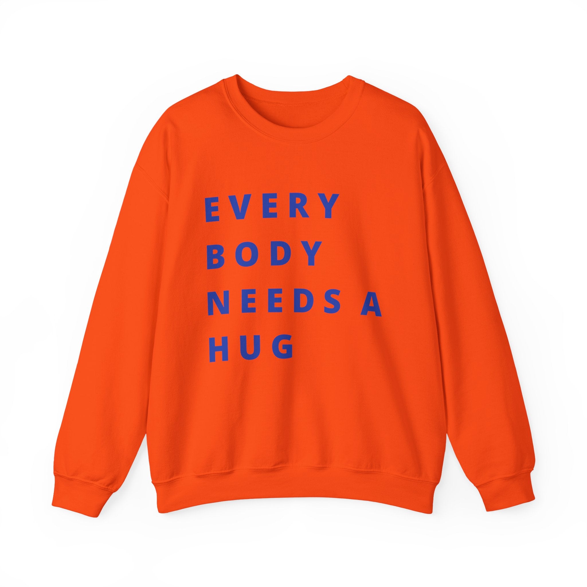 Every Body Needs a Hug Bestie Crew sweatshirt | navy text Crewneck, Positive Message