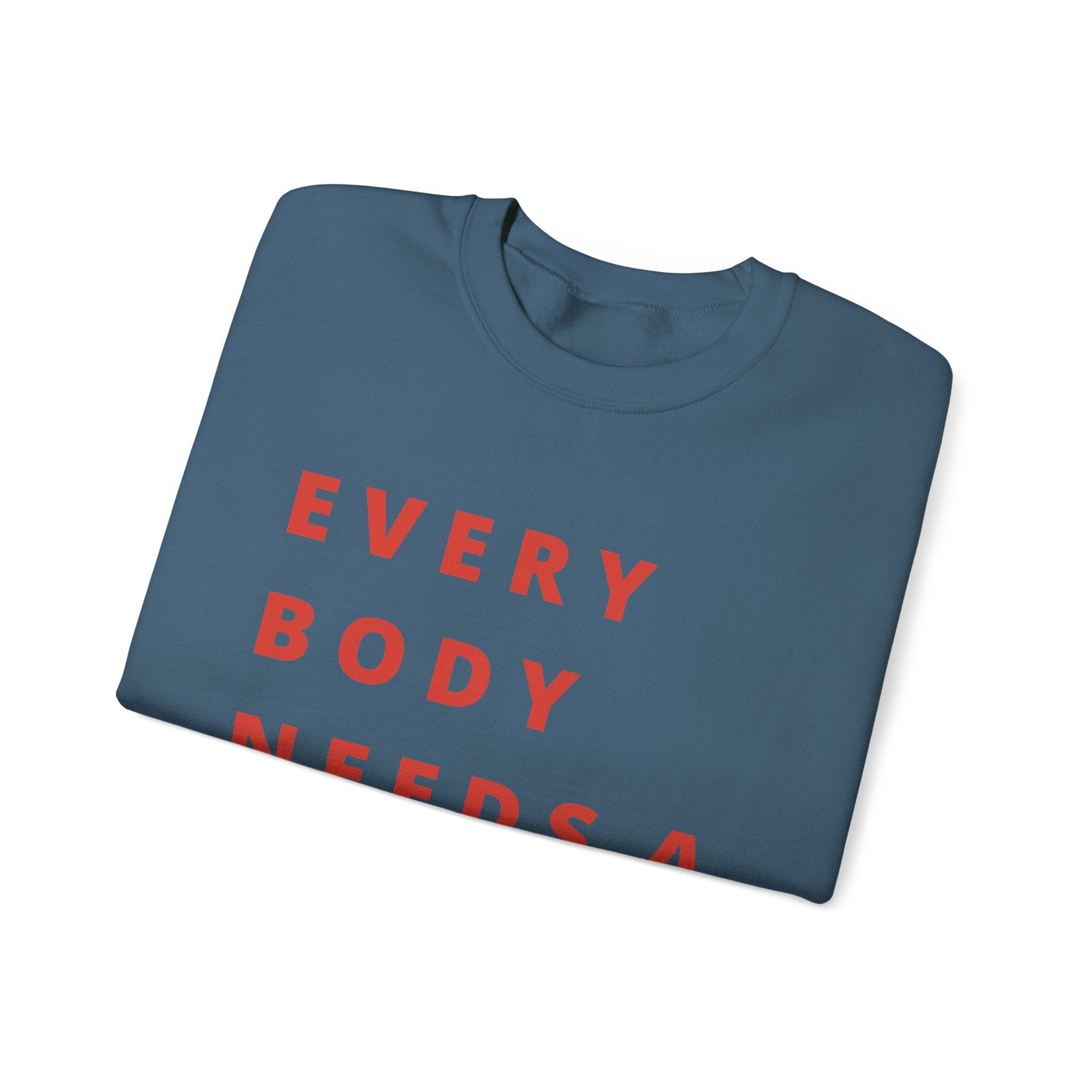 Every Body Needs a Hug Bestie Crew sweatshirt | pink text Crewneck, Positive Message