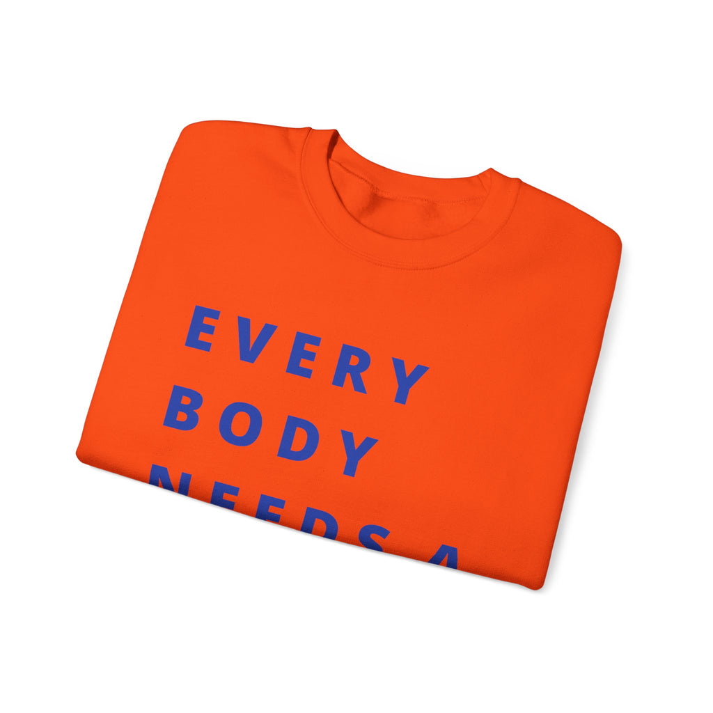 Every Body Needs a Hug Bestie Crew sweatshirt | navy text Crewneck, Positive Message