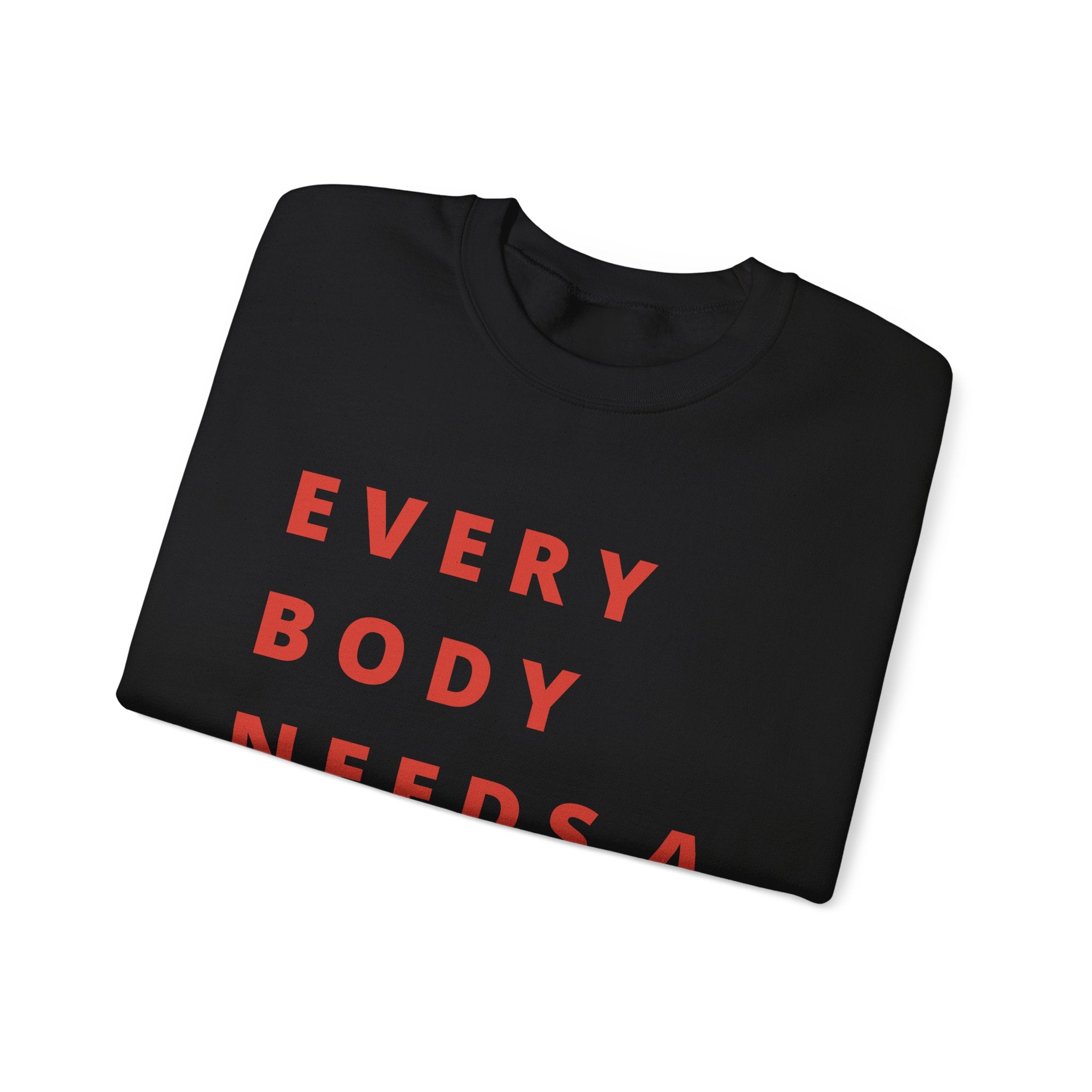 Every Body Needs a Hug Bestie Crew sweatshirt | pink text Crewneck, Positive Message