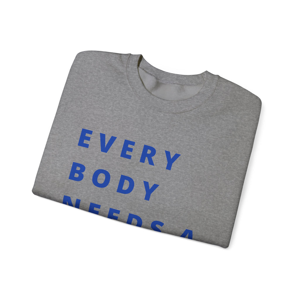Every Body Needs a Hug Bestie Crew sweatshirt | navy text Crewneck, Positive Message