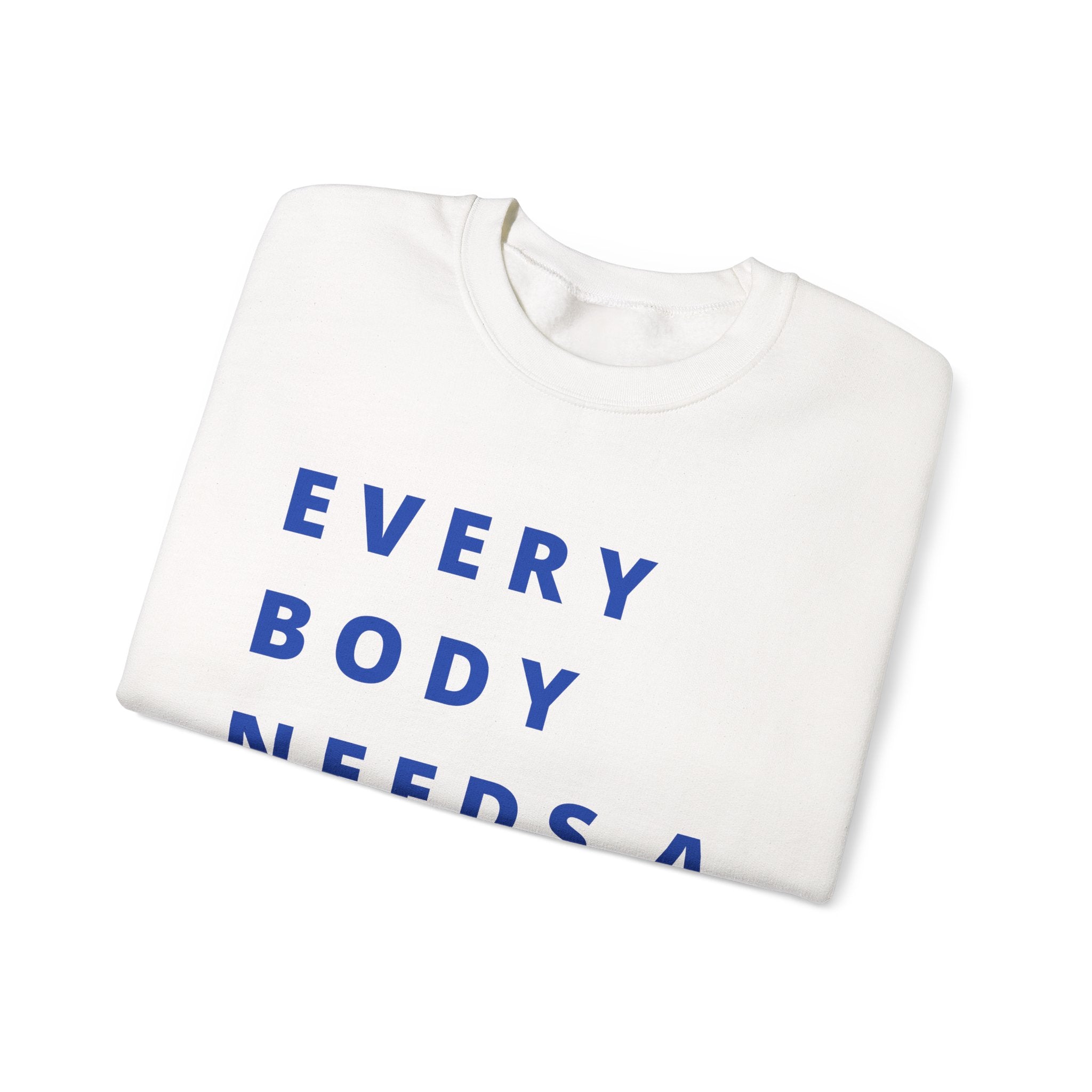 Every Body Needs a Hug Bestie Crew sweatshirt | navy text Crewneck, Positive Message
