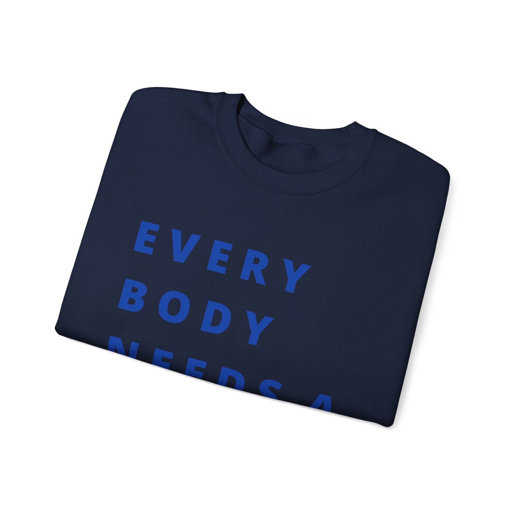 Every Body Needs a Hug Bestie Crew sweatshirt | navy text Crewneck, Positive Message