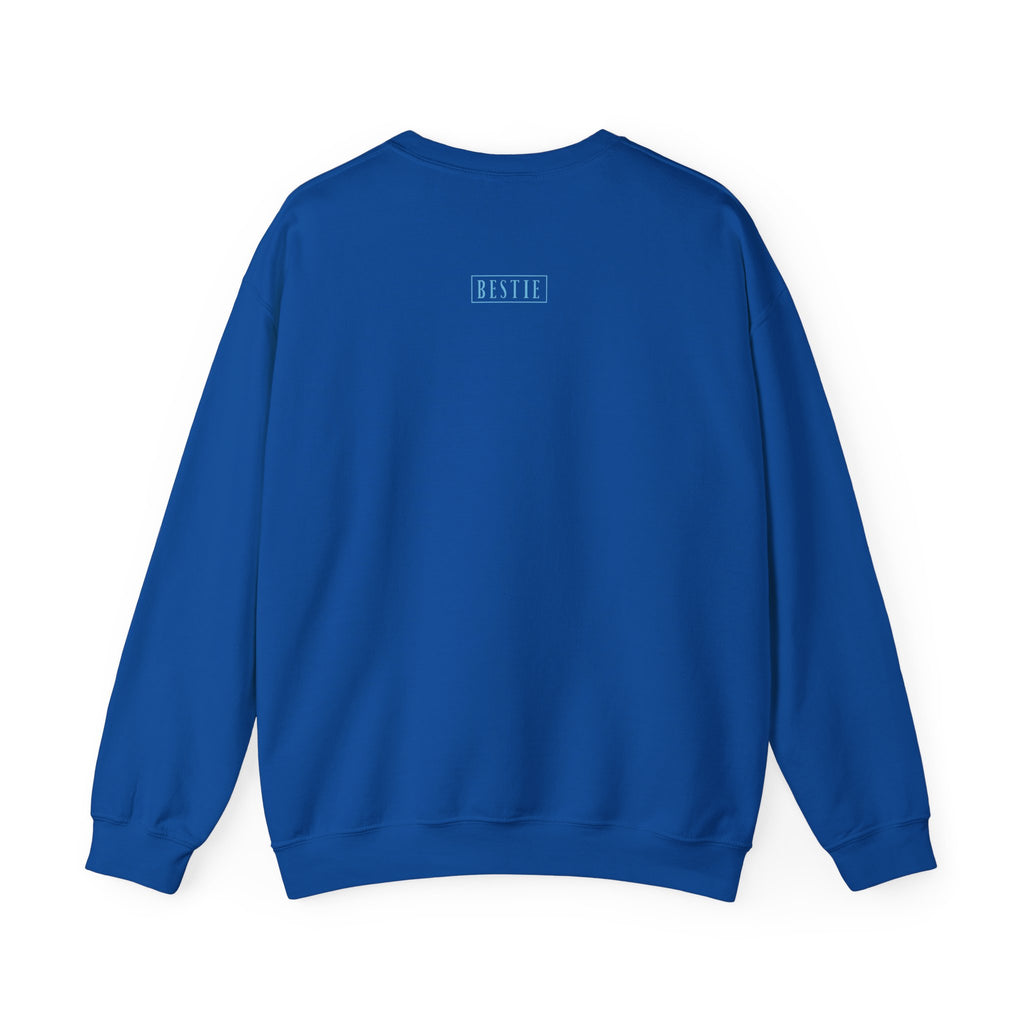 Every Body Needs a Hug Bestie Crew sweatshirt | blue text Crewneck, Positive Message