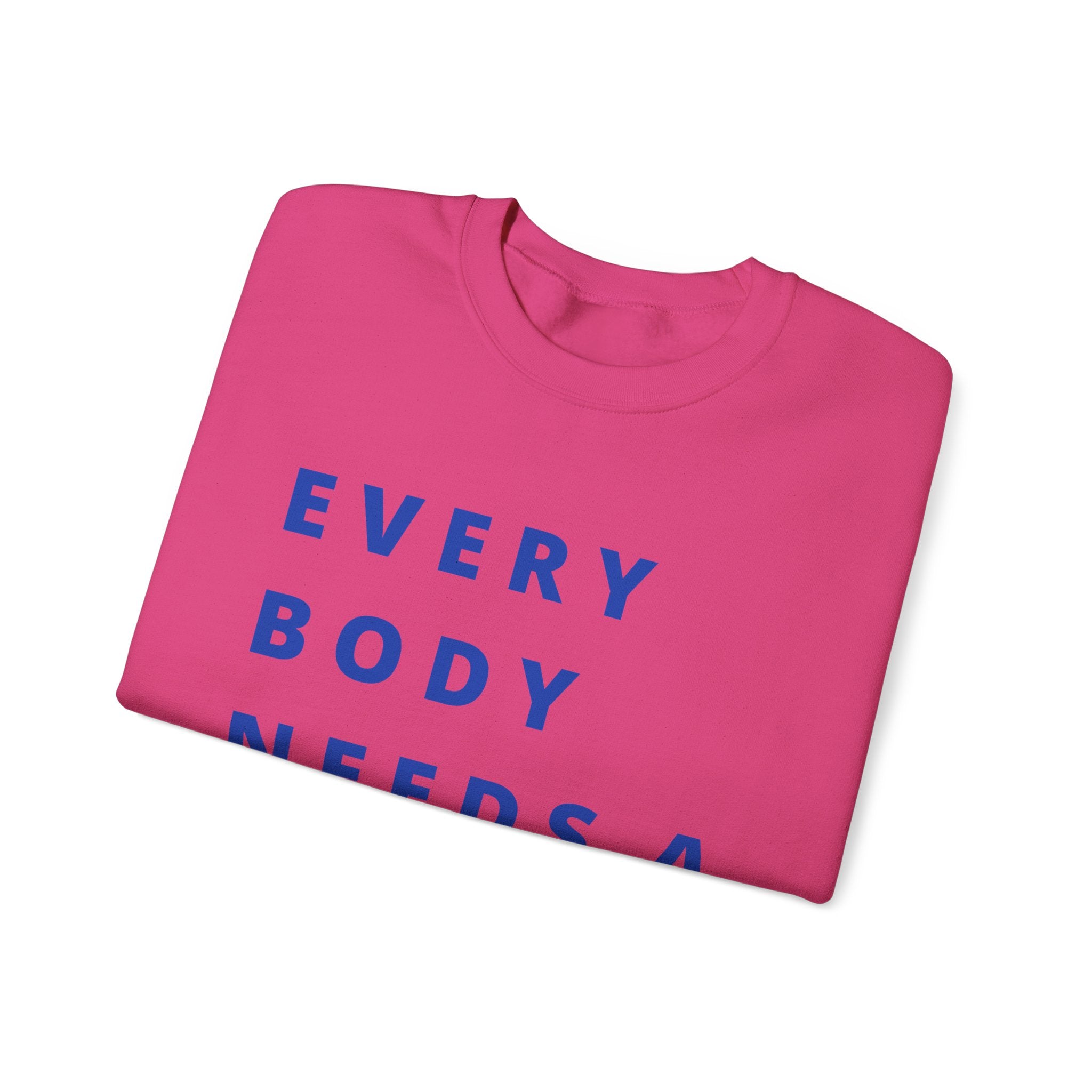 Every Body Needs a Hug Bestie Crew sweatshirt | navy text Crewneck, Positive Message